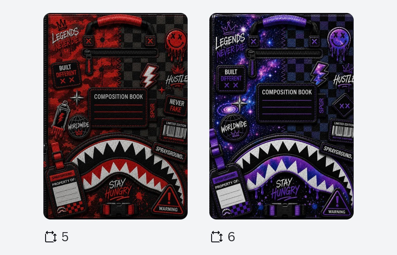 Spray notebook