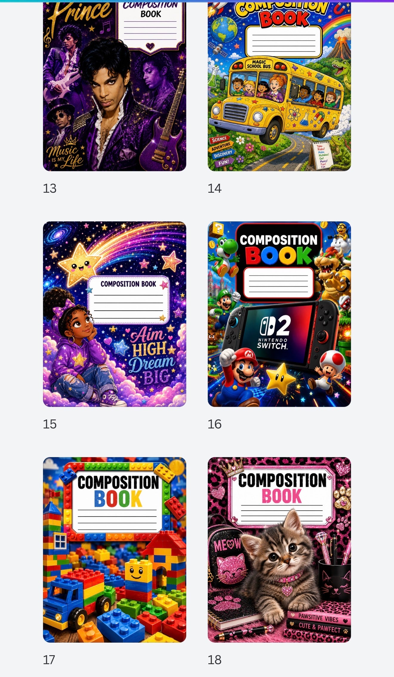 Composition notebook