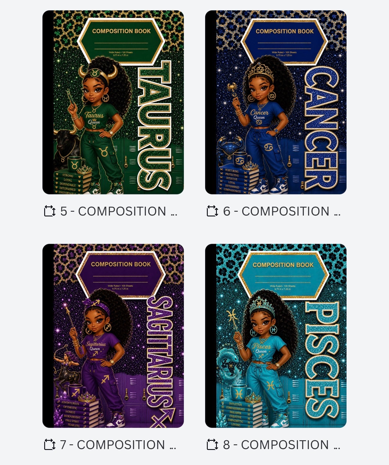 Zodiac Notebooks