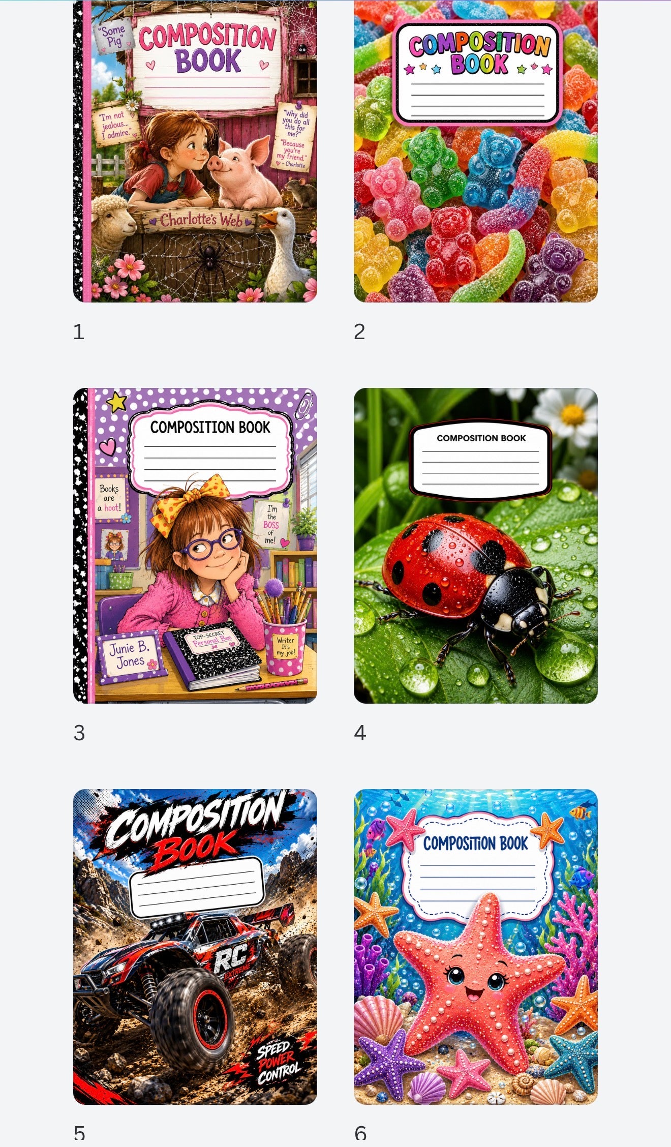 Composition notebook