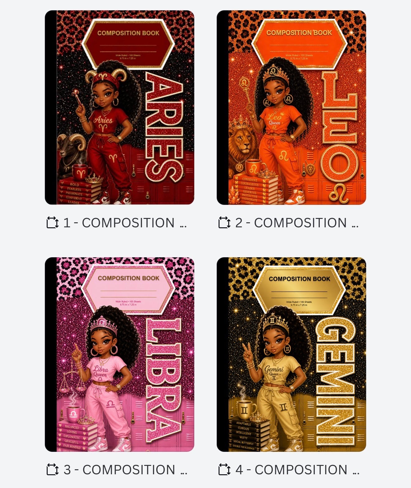 Zodiac Notebooks