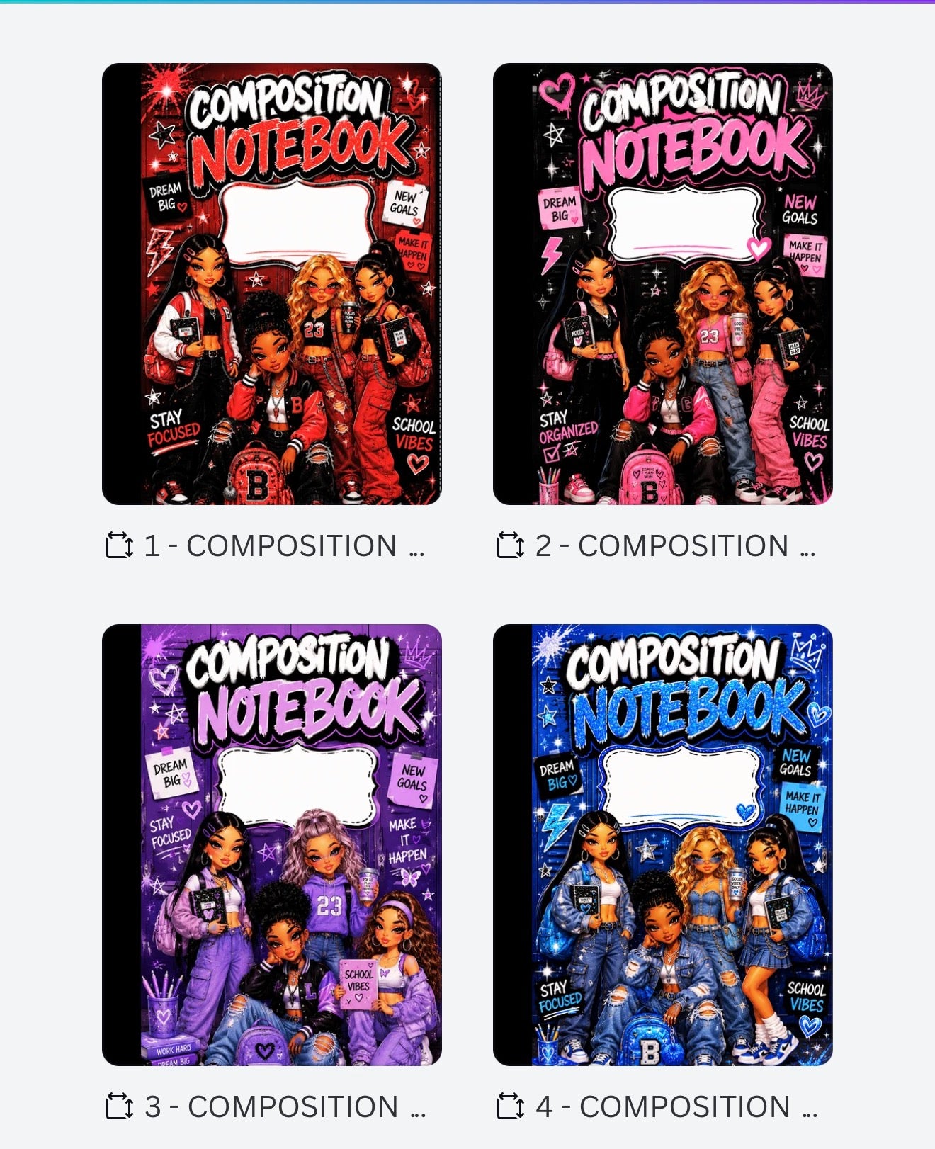 Composition notebook